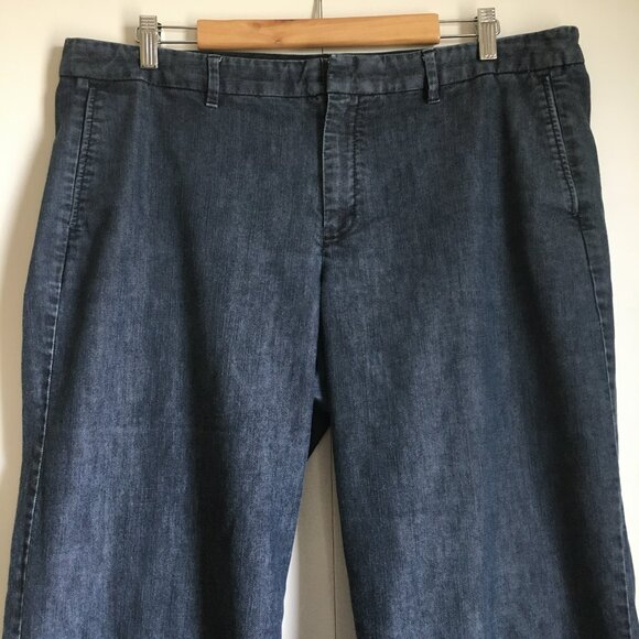 GAP Stretch Wide Leg Denim Trouser Pants - Picture 3 of 16